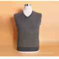Bn505 Yak Wool/Cashmere V Neck Pullover Long Sleeve Sweater/Clothing/Knitwear/Garment